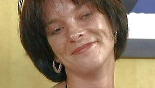 Perfect German babe swallows cum after hardcore fuck milf
